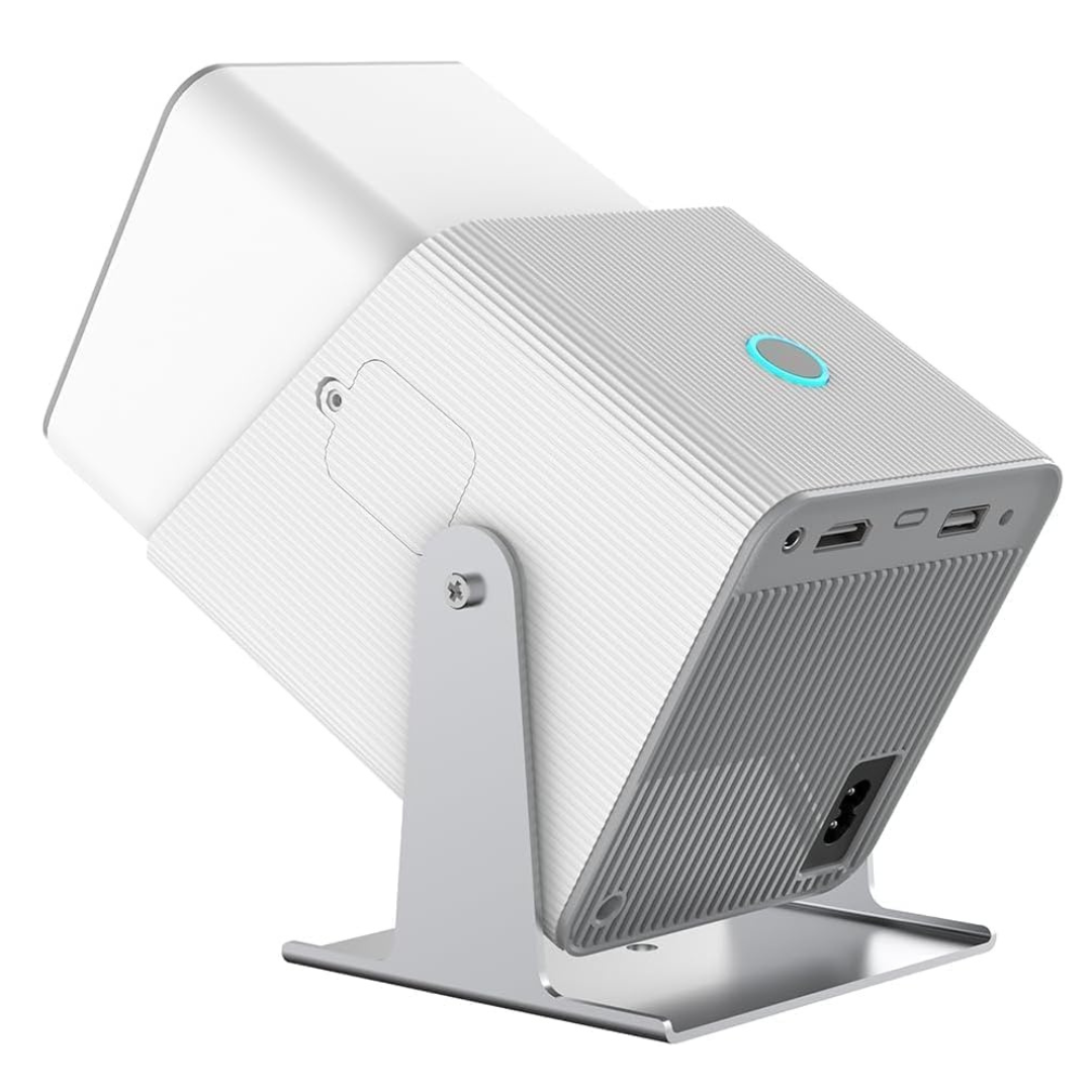 Volpers HT21 Pro 4K Android Projector – Dual WiFi 6 & Bluetooth 5.0, 260 ANSI Lumens, 1080P Support, 300" Display, Portable Home Theater LCD Projector with HDMI/USB, Built-in Speaker, Remote Control