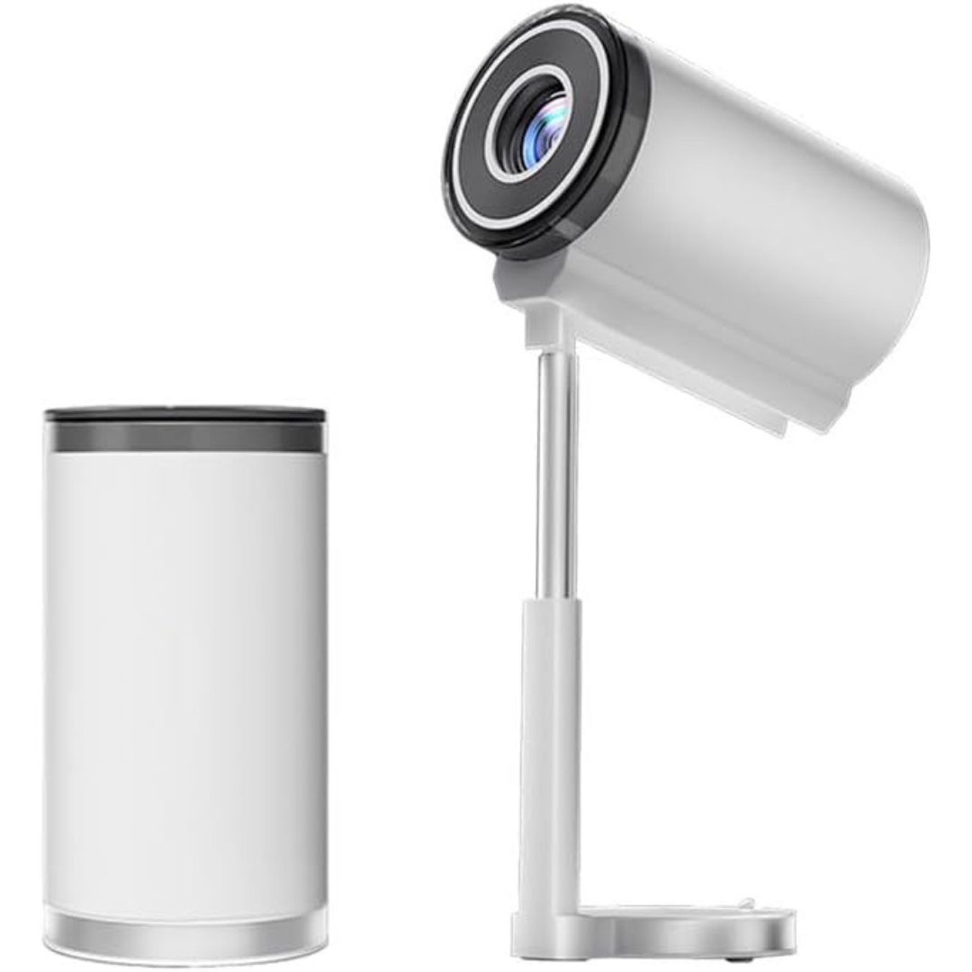 Volpers HT16 Android LED Projector – 720P Portable Home Theater with HDMI & USB, 130" Display, TV Stick & Smartphone Compatible, Big Screen Projector for Indoor & Outdoor Entertainment