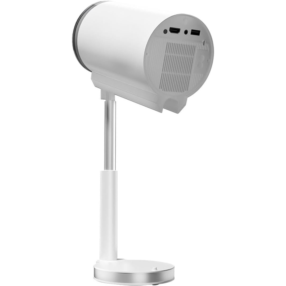 Volpers HT16 Android LED Projector – 720P Portable Home Theater with HDMI & USB, 130" Display, TV Stick & Smartphone Compatible, Big Screen Projector for Indoor & Outdoor Entertainment