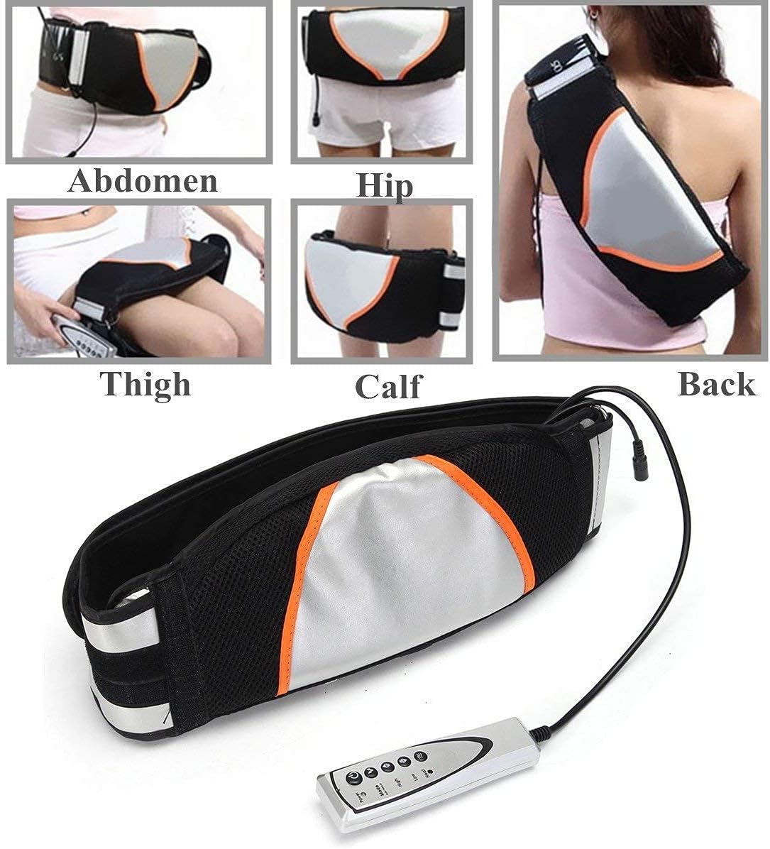 Volpers Fitness Vibro Shape Slimming Belt – Vibration & Heating Massage Belt with Remote Control for Weight Loss, Muscle Relaxation & Fat Burning