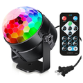 Volpers Sound Activated Party Lights – Remote-Controlled DJ Lighting, RGB Disco Ball, 7-Mode Strobe Stage Lamp for Home, Dance Parties, Weddings, Karaoke, Bars & Clubs